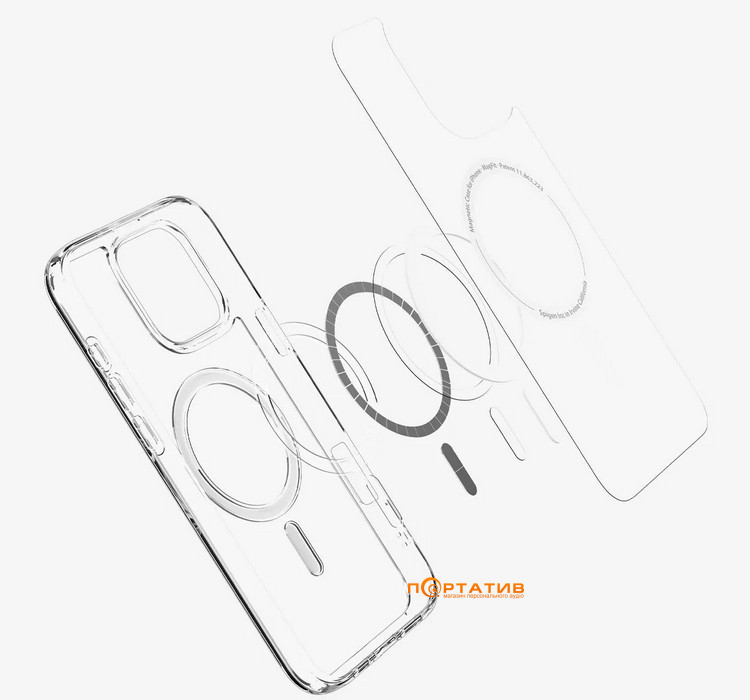 Чохол Spigen для Apple iPhone 16 Pro Max, Ultra Hybrid MagFit, White (ACS07998)