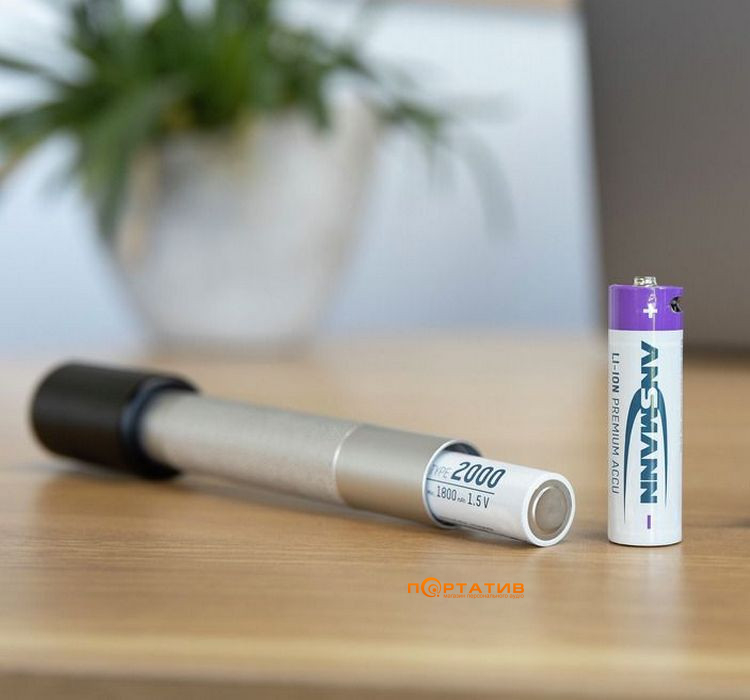 Акумулятор Ansmann AA 2000mAh Li-Ion 1,5V Type-C 4шт (1312-0036)