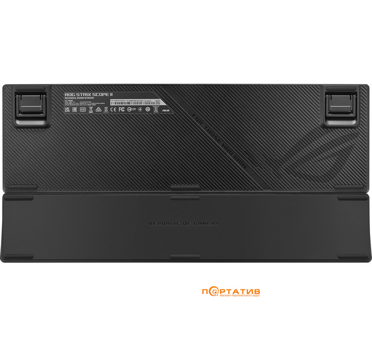 Игровая клавиатура ASUS ROG Strix Scope II NX Snow USB EN PBT Black (90MP036A-BKUA01)