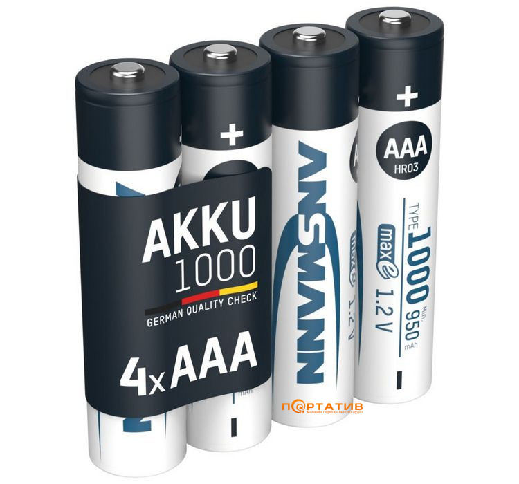 Акумулятор Ansmann AAA 1000mAh Premium 4шт (5030882)