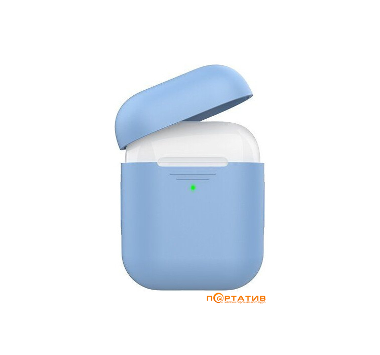 Чохол AHASTYLE Silicone Duo Case for Apple AirPods Sky Blue (AHA-02020-SBL)