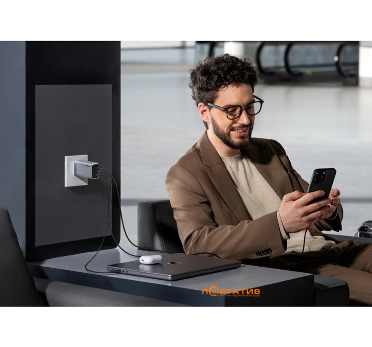 Зарядний пристрій Anker GaN Prime 100W Foldable Wall Charger (A2688341)