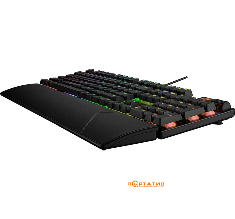 Игровая клавиатура ASUS ROG Strix Scope II NX Snow USB EN PBT Black (90MP036A-BKUA01)