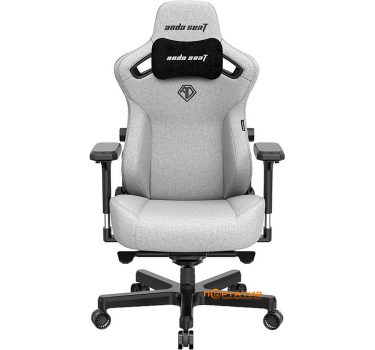 Игровое кресло Anda Seat Kaiser 3 Grey Fabric Size L (AD12YDC-L-01-G-PV/F)