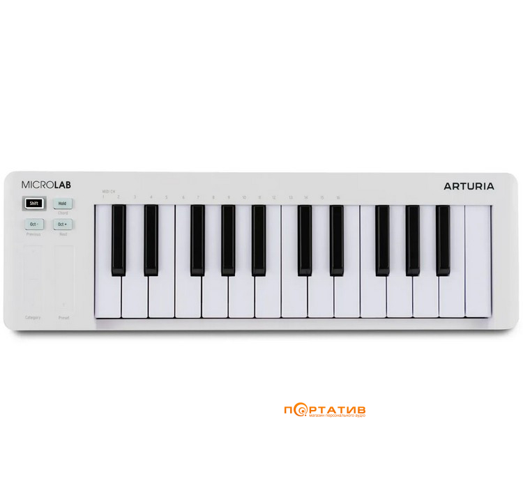 MIDI-клавиатура Arturia MicroLAB mk3 White