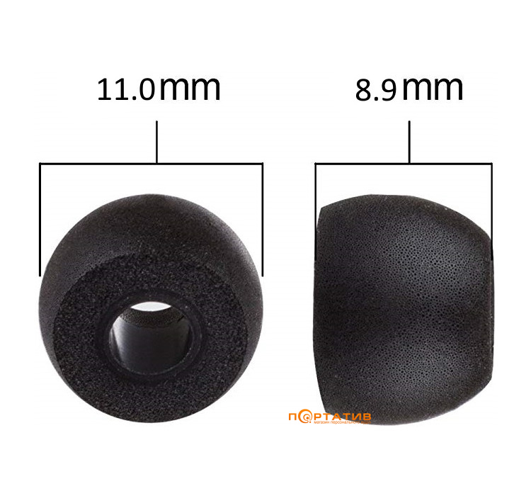 AV-audio Foam tips TS400 (S) Black (1 пара)