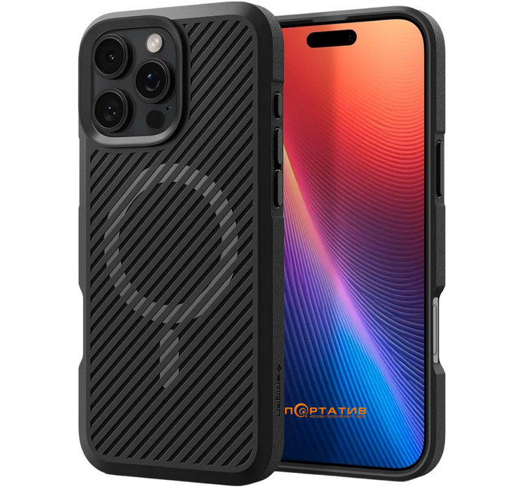 Чохол Spigen для Apple iPhone 16 Pro Max, Core Armor MagFit, Matte Black (ACS08024)