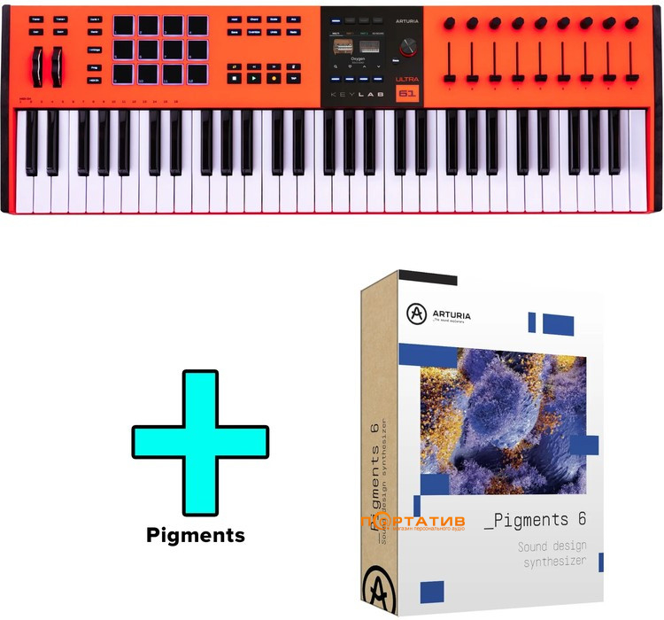 MIDI-клавіатура Arturia KeyLab 49 mk3 Ultra Edition + Arturia Pigments