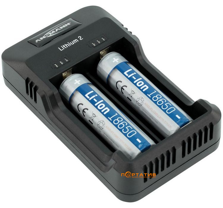 Зарядний пристрій Ansmann Lithium 2 AA/AAA 1-2 NiMH / Li-Ion 3,6 V/3,7 V (1001-0050)