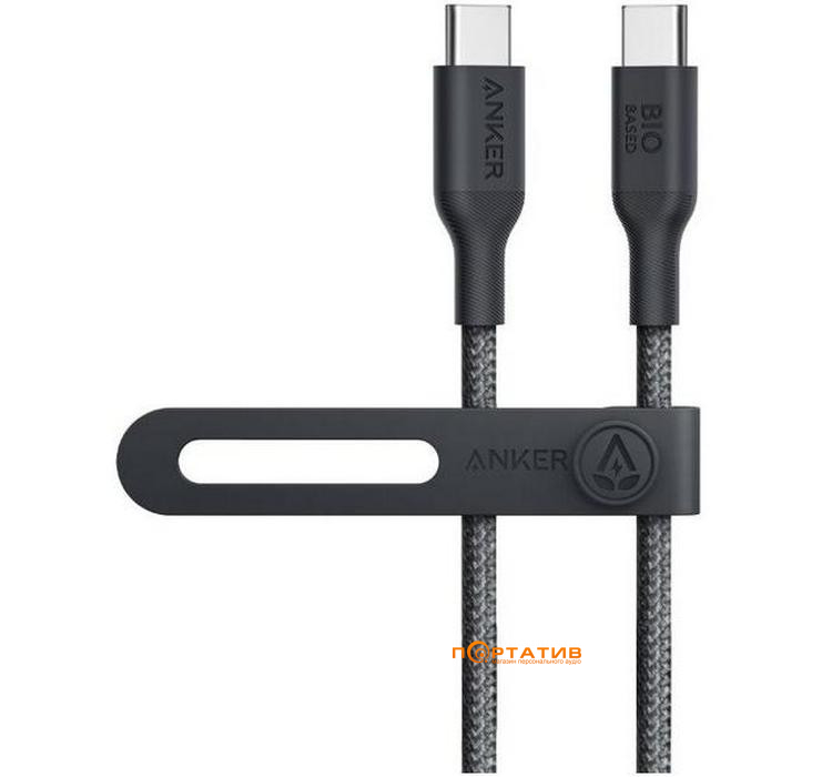 Кабель Anker 544 USB-C to USB-C - 0.9m 140W Bio-Nylon Black (A80F5H11)