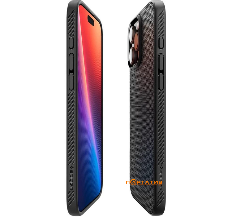 Чохол Spigen для Apple iPhone 16 Pro Max, Liquid Air, Matte Black (ACS07988)