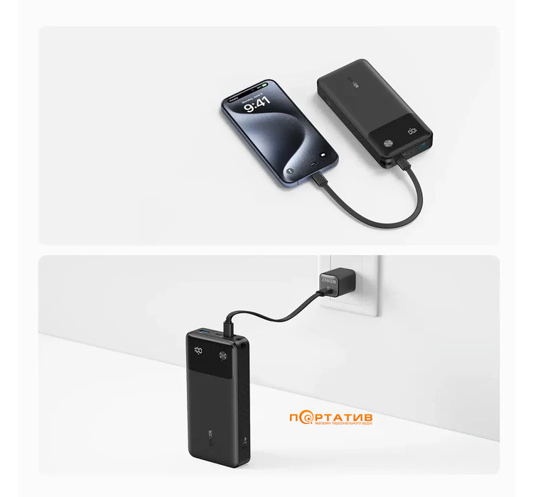Зовнішній акумулятор Anker PowerCore 20000 mAh 30W PD Black (A1384G11)