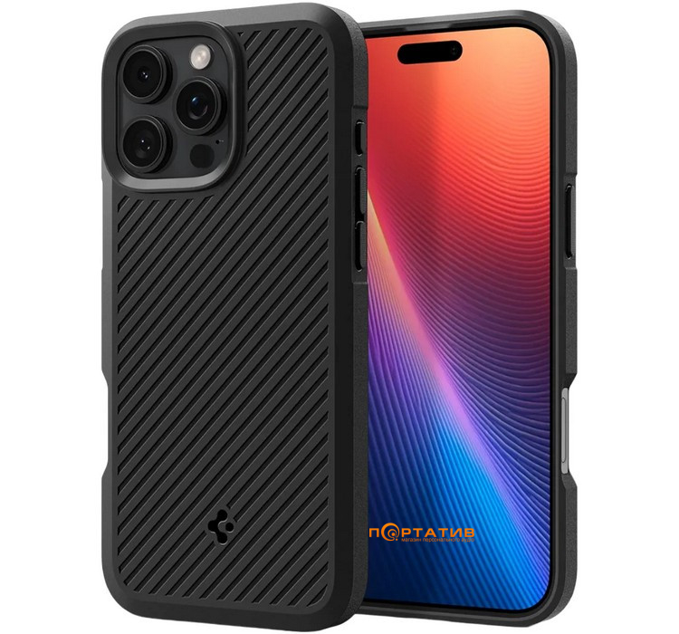 Чохол Spigen для Apple iPhone 16 Pro Max, Core Armor, Matte Black (ACS08023)