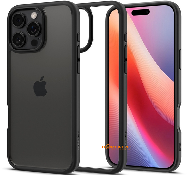 Чехол Spigen для Apple iPhone 16 Pro Max, Ultra Hybrid, Matte Black (ACS07996)