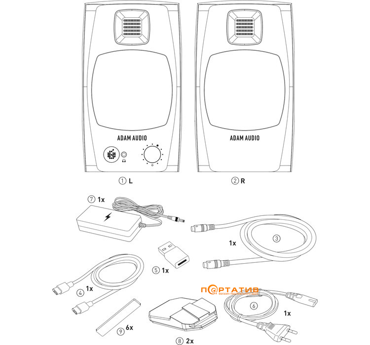Студийные мониторы Adam Audio D3V White