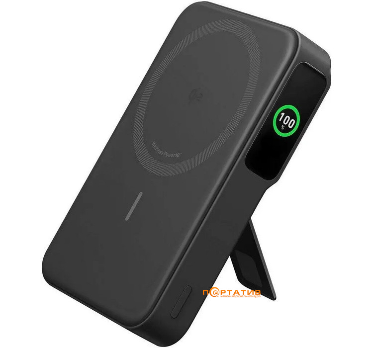 Внешний аккумулятор Anker MagGo 10000 mAh Qi2 15W + USB-C PD 27W Black (A1654G11)