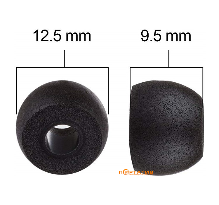 AV-audio Foam tips TS400 (M) Black (1 пара)