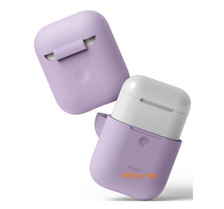 Чохол Elago A2 Silicone Case for Airpods with Wireless Charging Case Lavender (EAP2SC-LV)