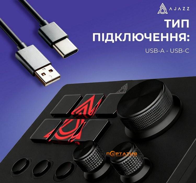 Контролер для стримінгу Ajazz AKP03E USB Black