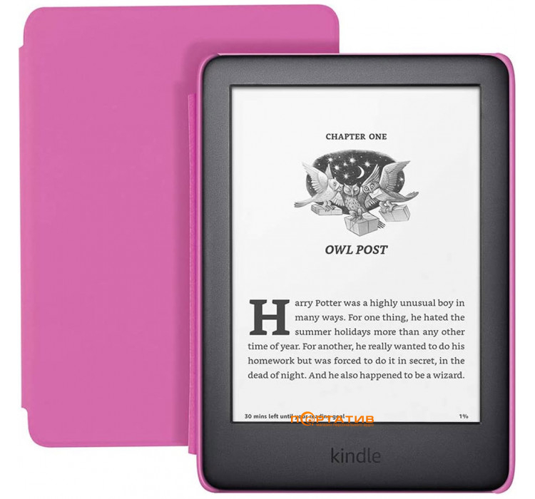 Amazon Kindle 10th Gen. 2019 Black 8Gb Kids Edition Pink Cover