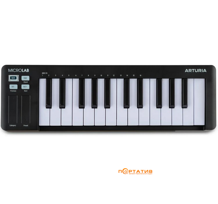 MIDI-клавиатура Arturia MicroLAB mk3 Black