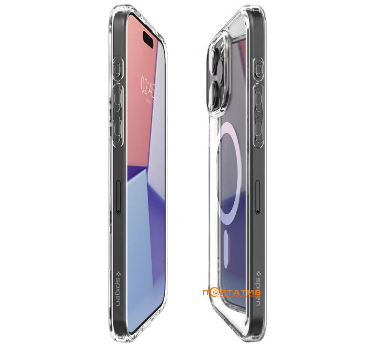 Чохол Spigen для Apple iPhone 15 Pro Max Ultra Hybrid MagFit, White (ACS06576)