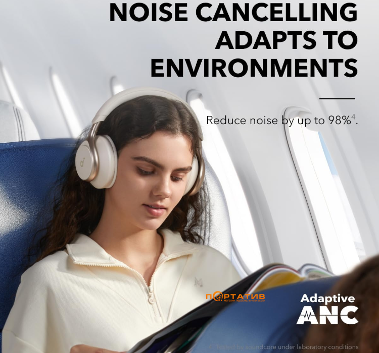 Навушники Anker SoundCore Space One Latte Cream