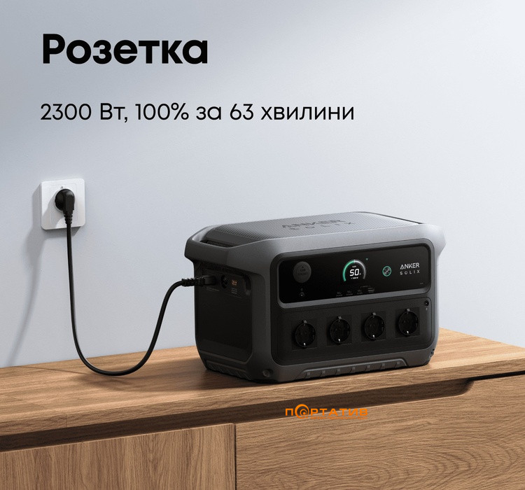 Зарядна станція Anker Solix C2000 Gen2 2048Wh 2400W (A17833A1)