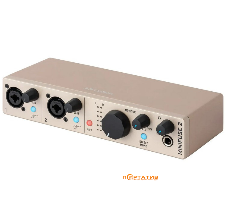 Аудіоінтерфейс Arturia MiniFuse 2 Champagne Edition