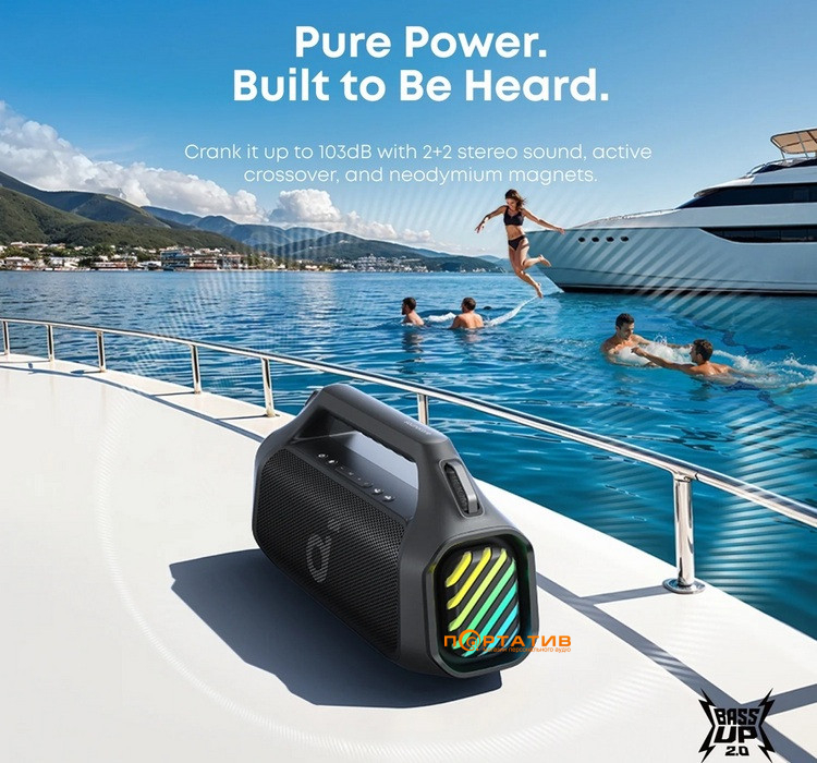 Акустика Anker SoundCore Boom 2 Pro Black (A3134A11)