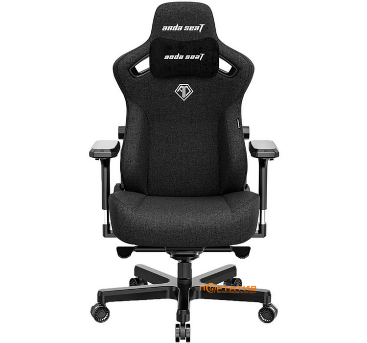 Игровое кресло Anda Seat Kaiser 3 Black Fabric Size XL (AD12YDC-XL-01-B-CF)