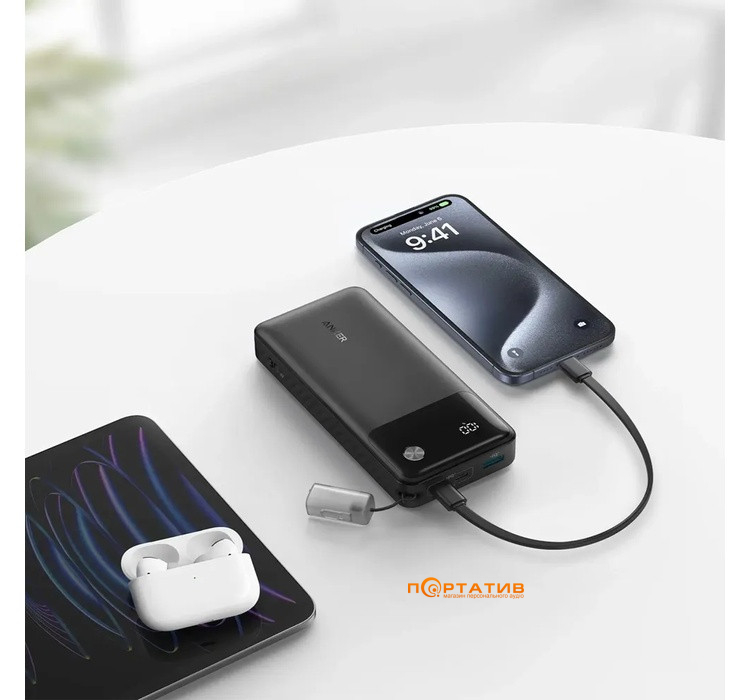 Зовнішній акумулятор Anker PowerCore 20000 mAh 30W PD Black (A1384G11)