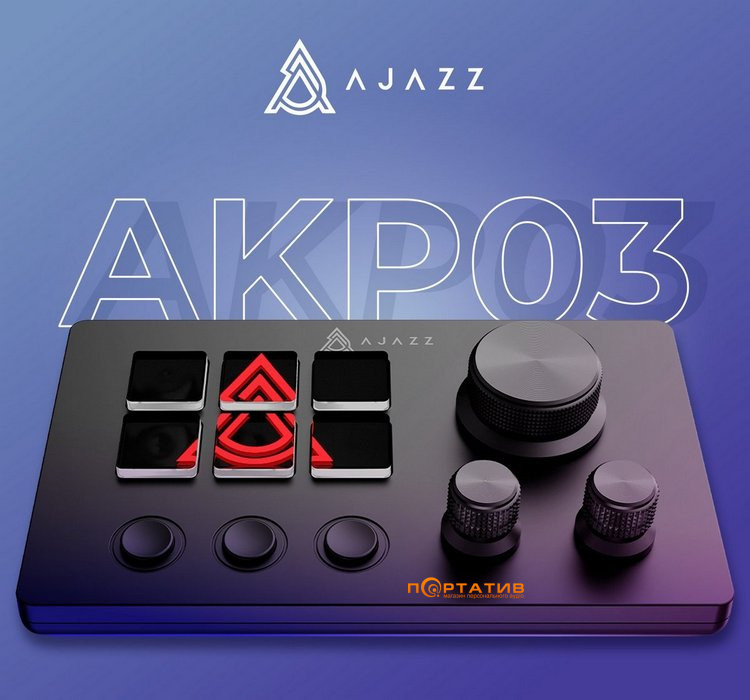 Контролер для стримінгу Ajazz AKP03E USB Black