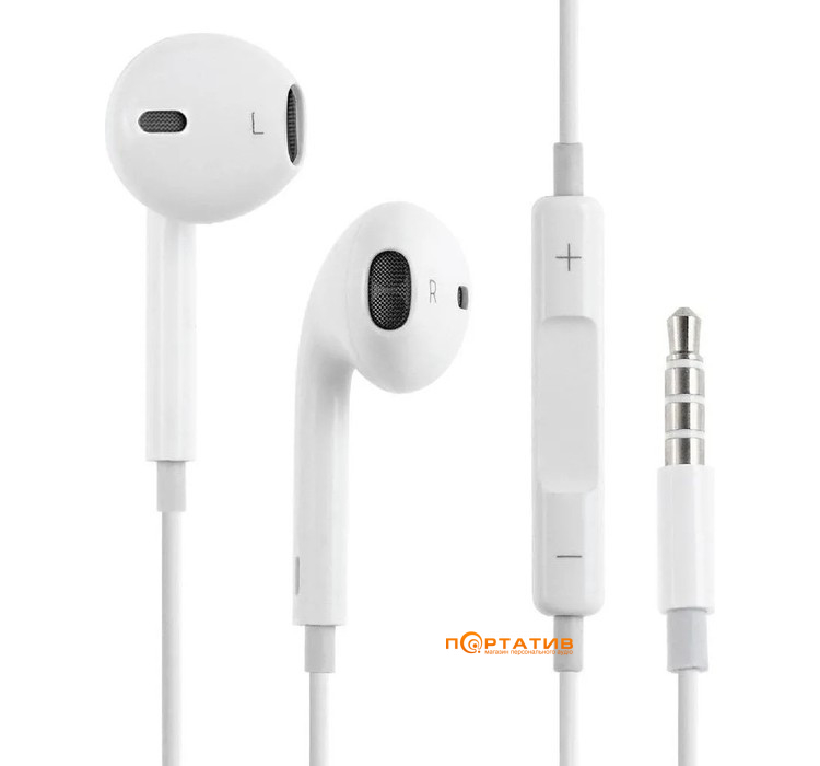 Наушники Apple EarPods with Mic 3.5 mm (MWU53ZM/A)