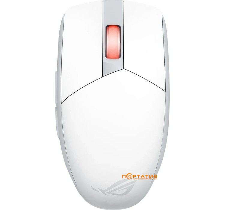 Миша ігрова ASUS ROG Strix Impact III Wireless White (90MP03D0-BMUA10)