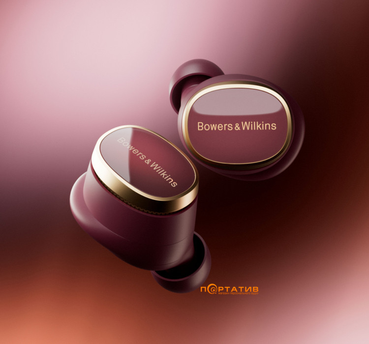 Навушники Bowers & Wilkins Pi8 Dark Burgundy