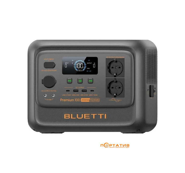 Зарядная станция Bluetti Premium 100 V2 1000Wh 2000W (PR100V2)