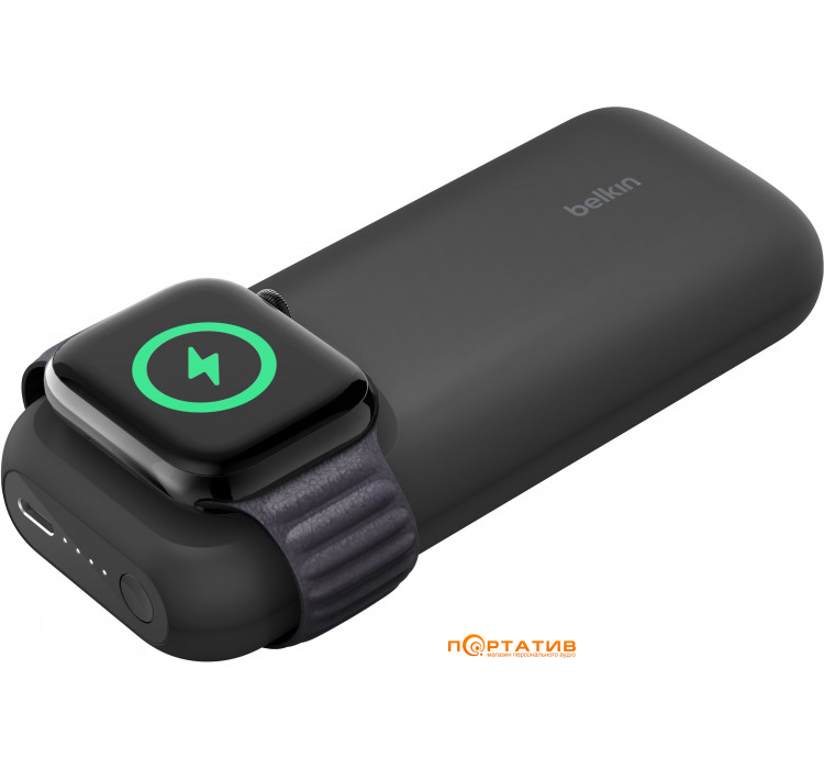 Belkin BoostCharge Pro 10000mAh 20W with Fast Wireless Charger for Apple Watch Black (BPD005BTBK)