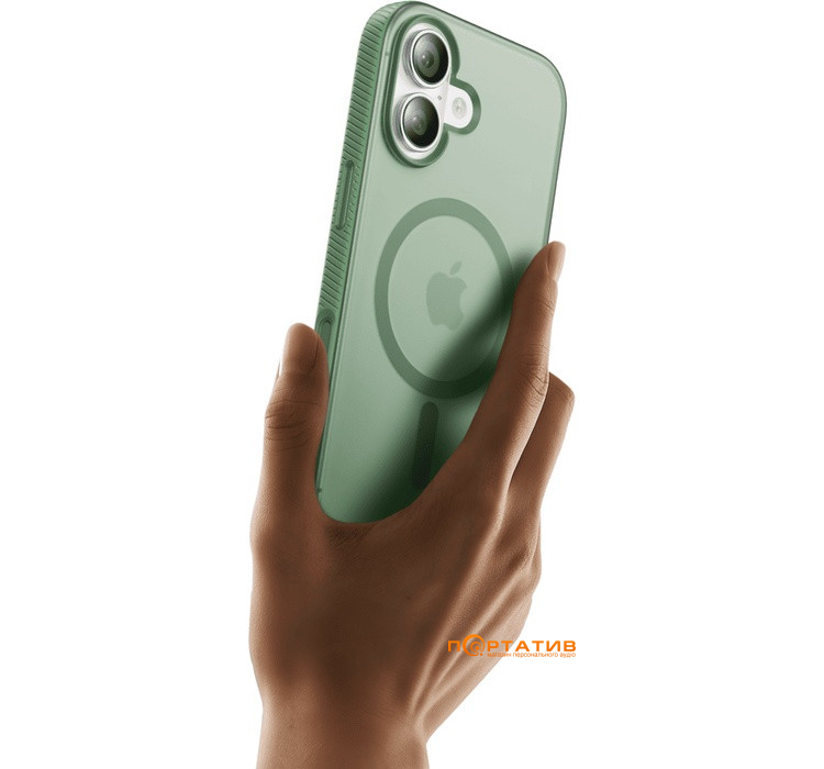 Чехол Belkin iPhone 17 Magnetic Protective Grip Sage (MSA034HQSE)