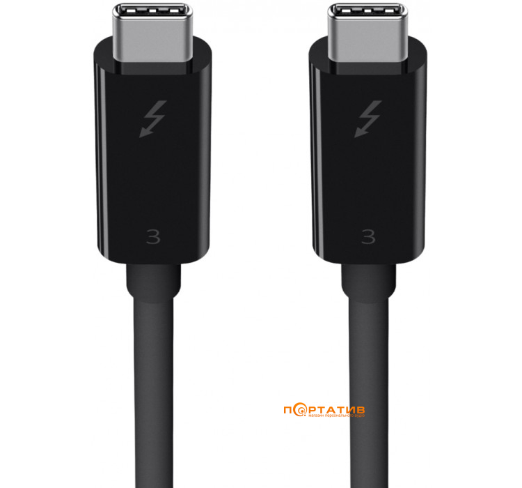 Belkin Thunderbolt 3 Cable USB-C to USB-C 100W 2m (F2CD085BT2M-BLK)