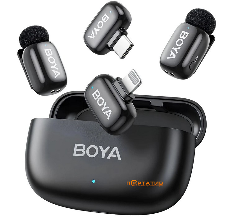 Мікрофон BOYA mini-12 Type-C/Lightning Black