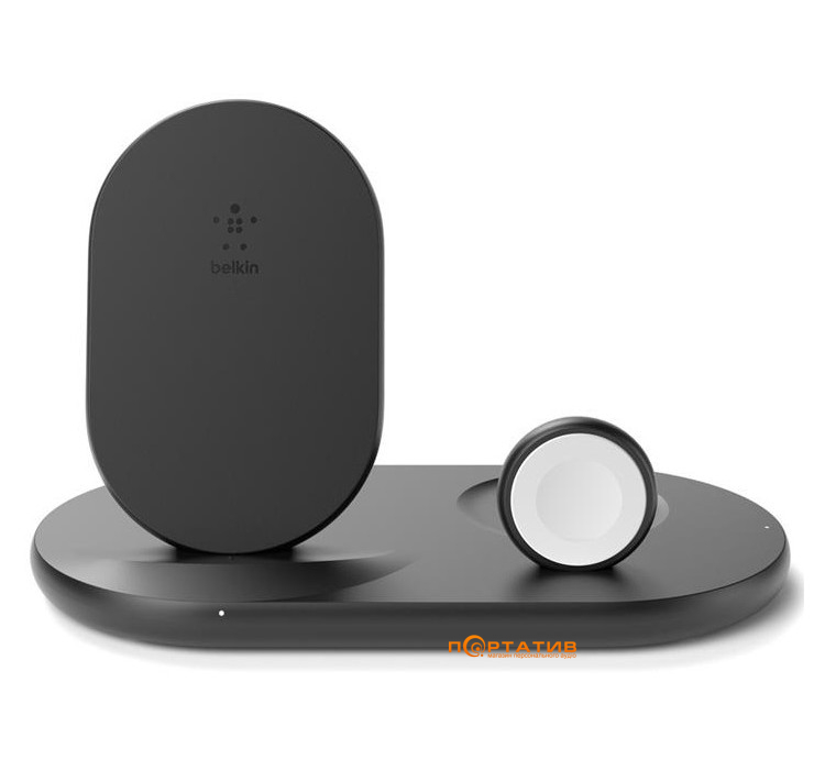 Belkin Dock Charge Wireless 3in1 Pad/Stand/Apple Watch Black (WIZ001VFBK)