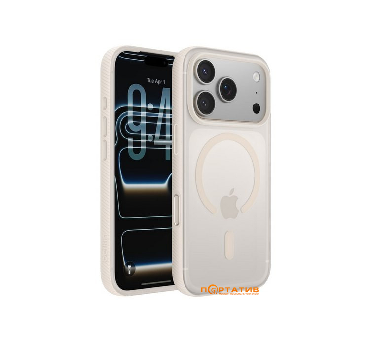 Чохол Belkin iPhone 17 Pro Magnetic Protective Grip Sand (MSA035HQSA)