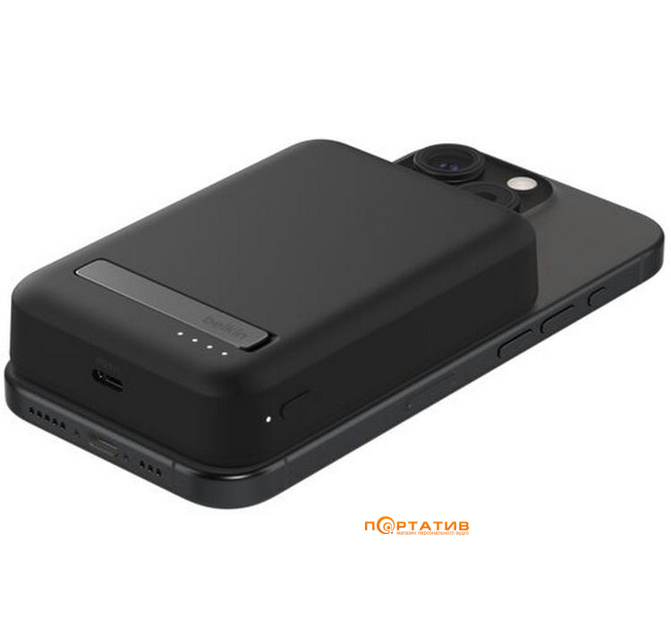 Зовнішній акумулятор Belkin 10000mAh MagSafe Wireless Qi2 Black (BPD008BTBK)