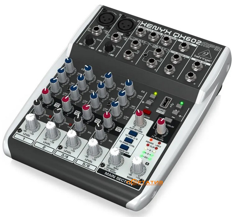 Мікшерний пульт Behringer Xenyx  QX602MP3