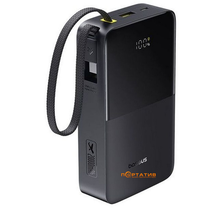 Внешний аккумулятор Baseus EnerFill Bipow2 Pro 22.5W PD 20000mAh w/cable Black (E0027701)