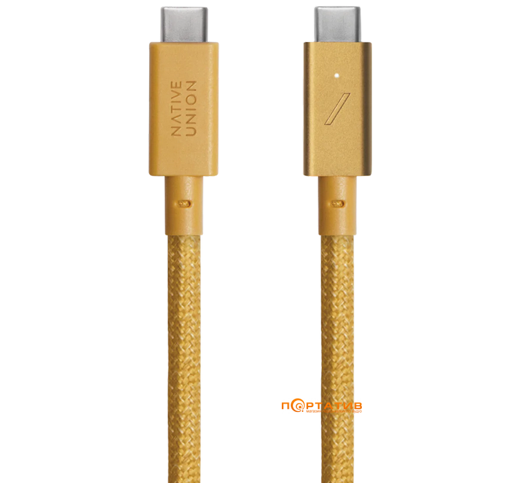 Кабель Native Union Belt Cable USB-C to USB-C Pro 240W Kraft (2.4 m) (BELT-PRO2-KFT-NP)