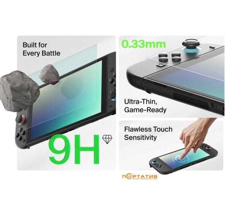 Защитное стекло Belkin Nintendo Switch 2 Anti-Reflective Tempered Glass (ENA004HQ)