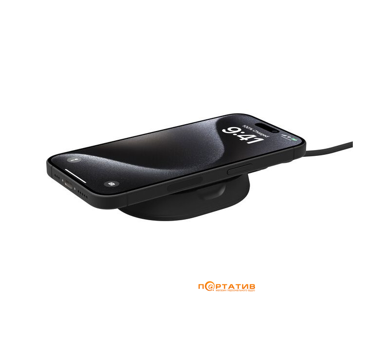 Беспроводное зарядное устройство Belkin Magnetic Stand Qi2 15W Black (WIA008VFBK)