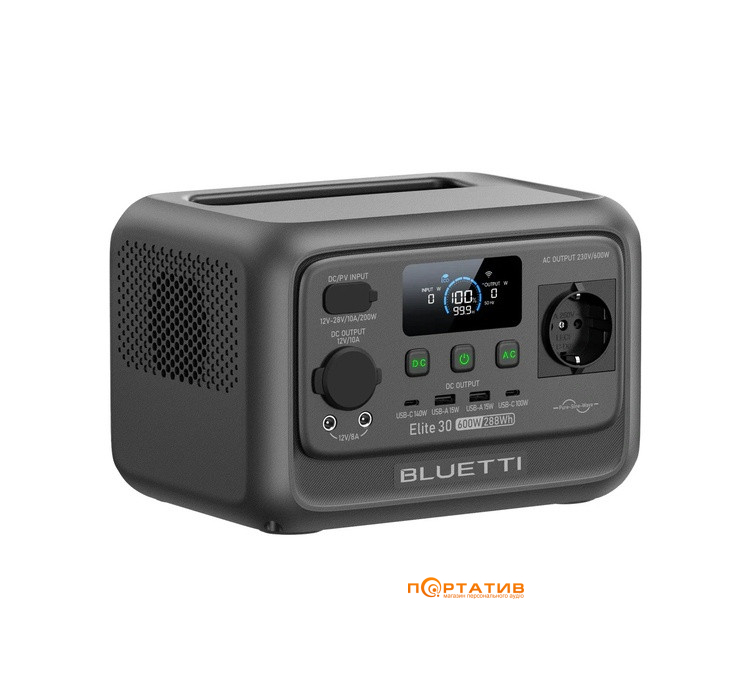 Зарядна станція Bluetti Elite 30 V2 288Wh 600W